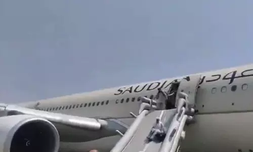 Saudi aircraft makes emergency landing at Peshawar airport after catching fire