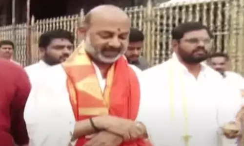 Bandi Sanjay vows crackdown on red sanders smugglers in Andhra Pradesh