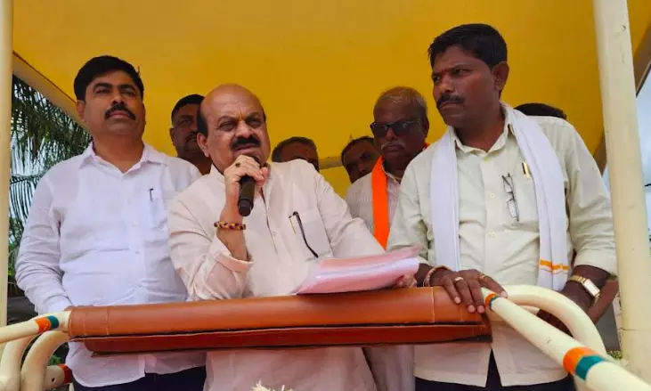 Karnataka: Basavaraj Bommai Begins ‘Dhanyavada Yatra’ in Shiggaon