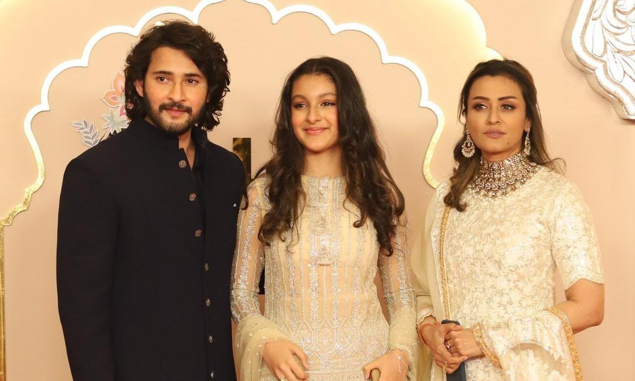 Ambani Wedding Sees the Glamorous Presence of Mahesh Babu and Family