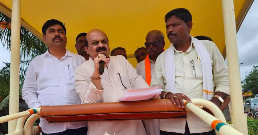 Karnataka: Basavaraj Bommai Begins ‘Dhanyavada Yatra’ in Shiggaon