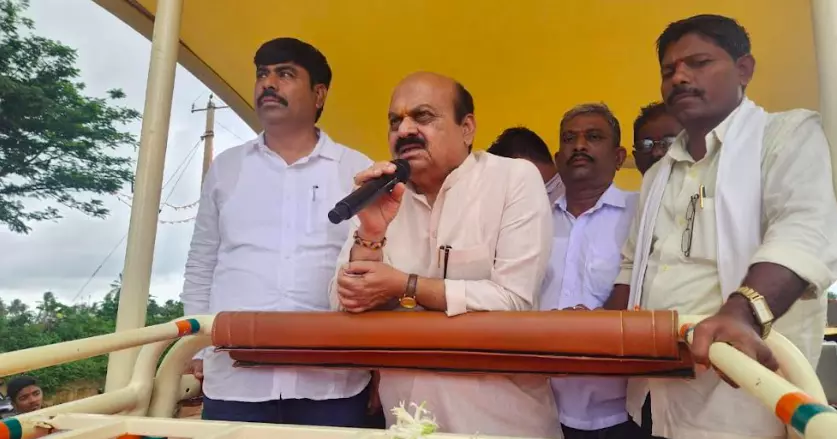 Karnataka: Basavaraj Bommai Begins ‘Dhanyavada Yatra’ in Shiggaon