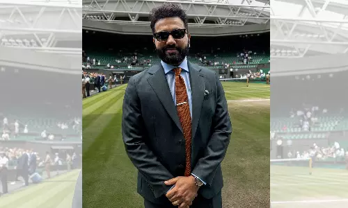 Rohit Sharma Makes Stylish Appearance at Wimbledon