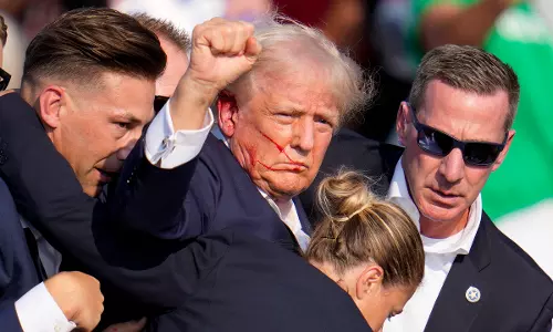 Trump arrives in Milwaukee for Republican National Convention one day after attempted assassination