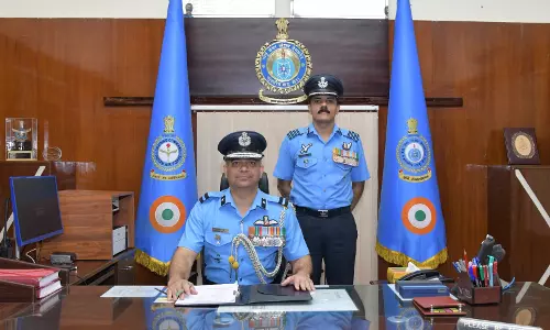 Air Commodore Hrushikesh Jagannath Page Takes Charge at Air Force Station Begumpet