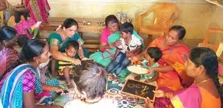 Telangana: Mass Aksharabhyasams for Kids at Anganwadis Telangana: Mass Aksharabhyasams for Kids at Anganwadis