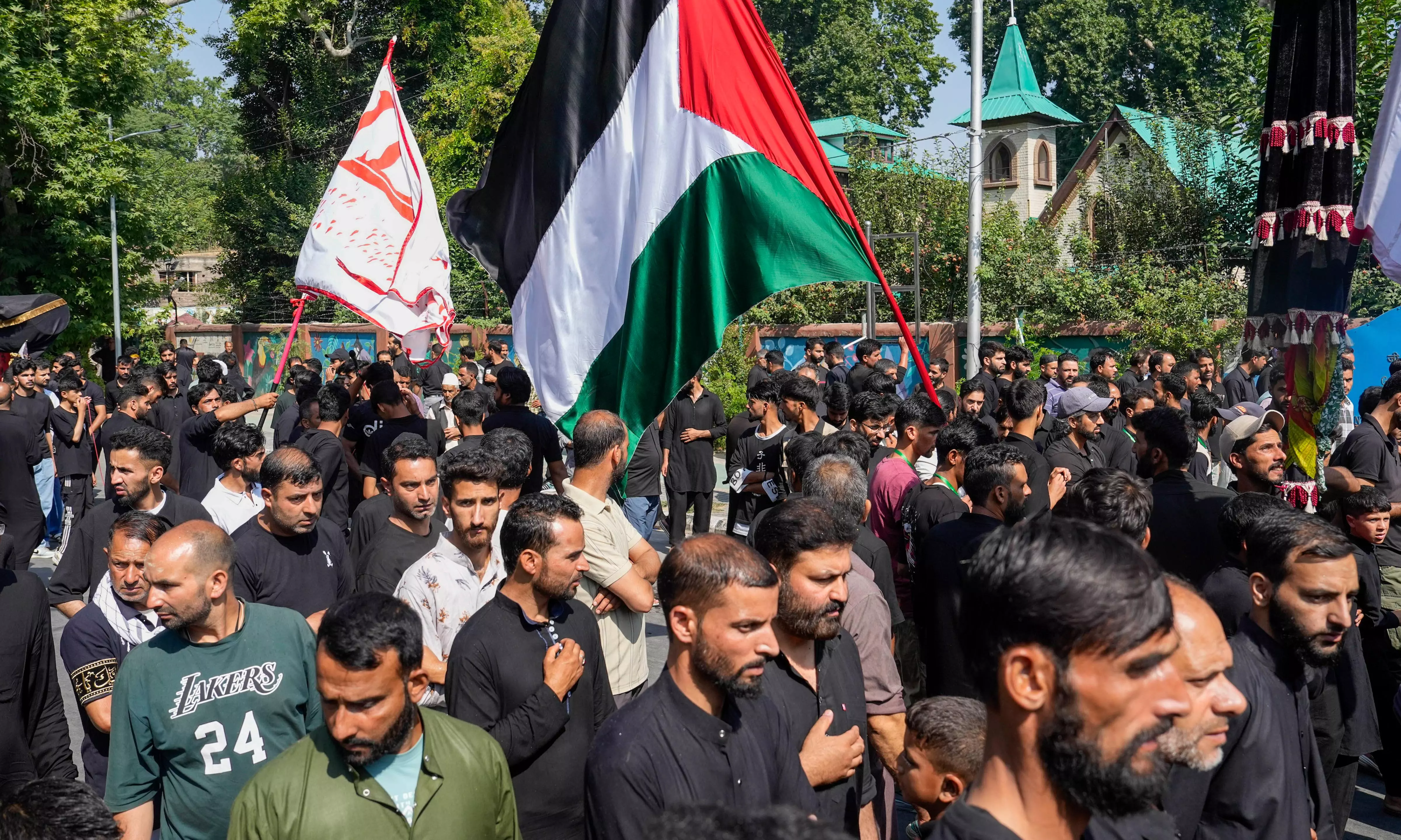J&K Police File FIR Over Pro-Palestinian, Pro-Hezbollah Sloganeering During Muharram Procession J&K Police File FIR Over Pro-Palestinian, Pro-Hezbollah Sloganeering During Muharram Procession