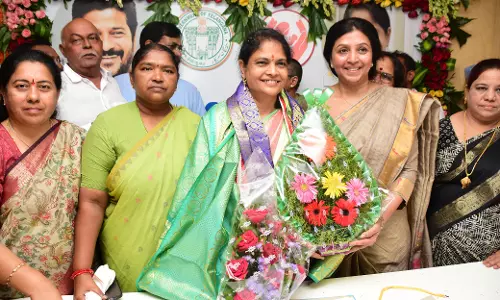 Nerella Sharada assumes charge as chairperson of Telangana State Women’s Commission