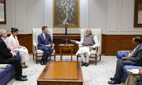 PM Modi meets defence major Lockheed Martins CEO