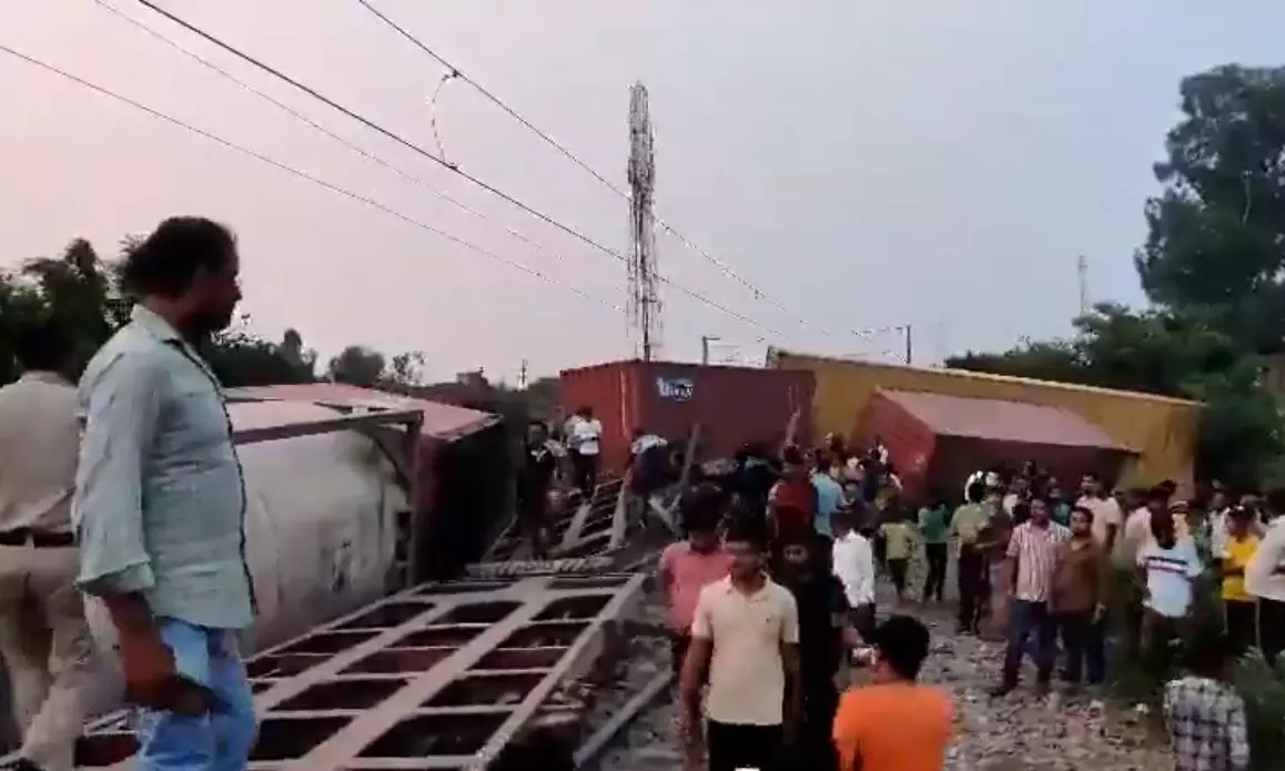 Seven Coaches of Goods Train Derails in Uttar Pradeshs Amroha