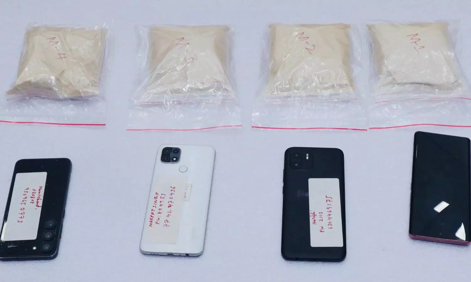 Police Arrest Four Drug Peddlers with Rs.7 Crore Worth of Heroin in Hyderabad