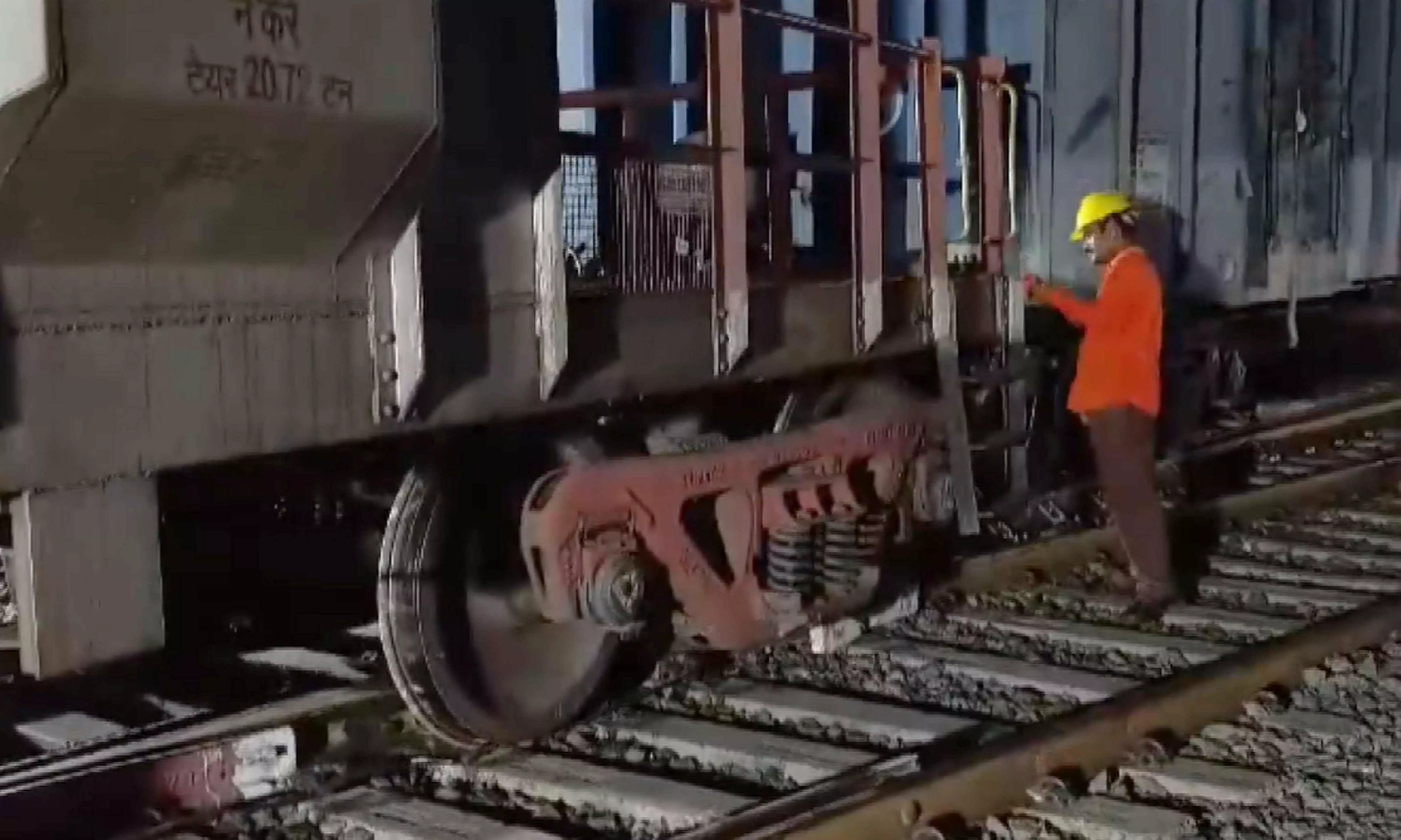 Goods Train Derails in West Bengals Ranaghat Goods Train Derails in West Bengals Ranaghat