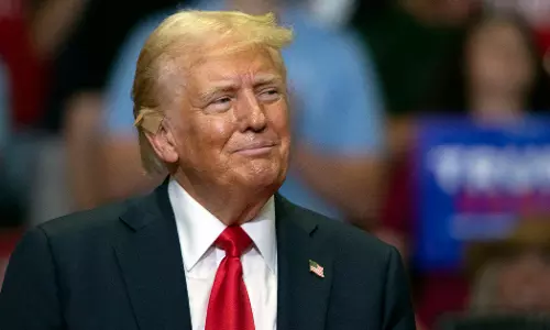 I took a bullet for democracy: Trump at first rally since shooting