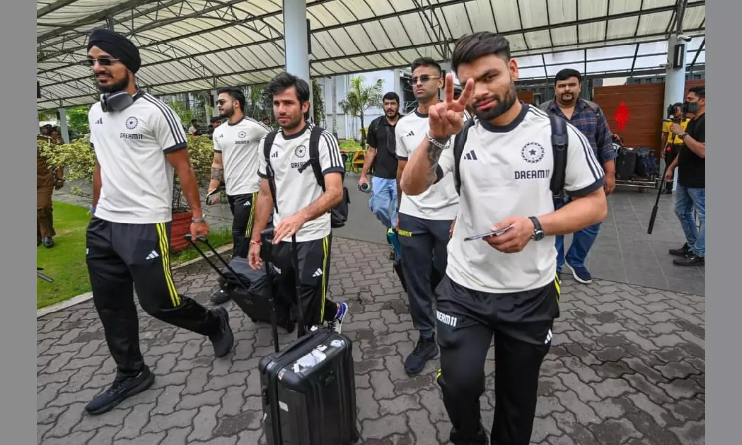 Team India reaches Sri Lanka for three-match T20I series Team India reaches Sri Lanka for three-match T20I series