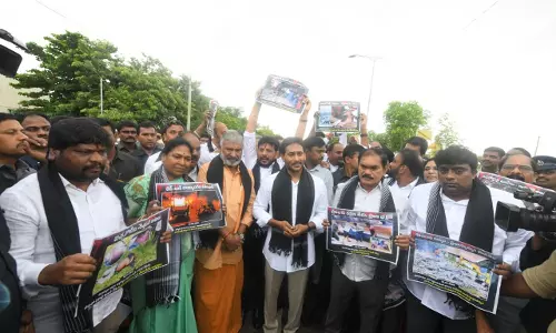Jagan Mohan Reddy leads YSRC walkout on first day of legislature session