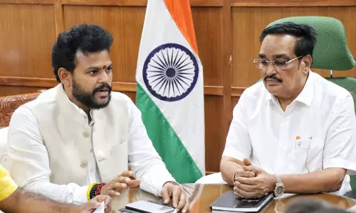 Ram Mohan Naidu meets jal shakti minister on Polavaram project