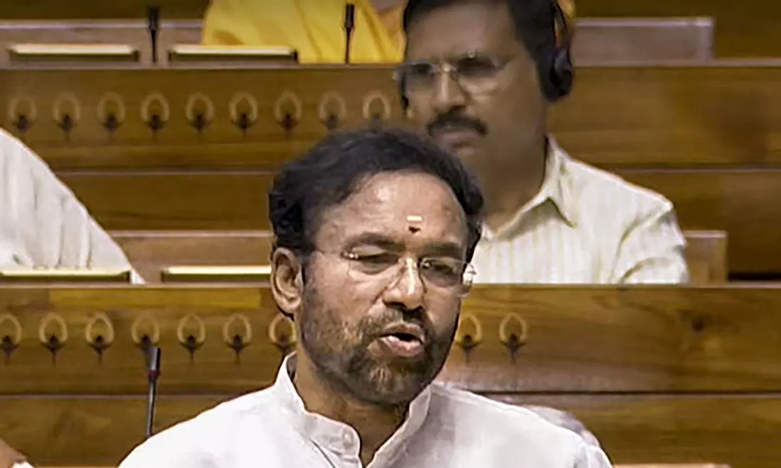 Kishan Accuses Cong. of Blackmailing Centre Kishan Accuses Cong. of Blackmailing Centre