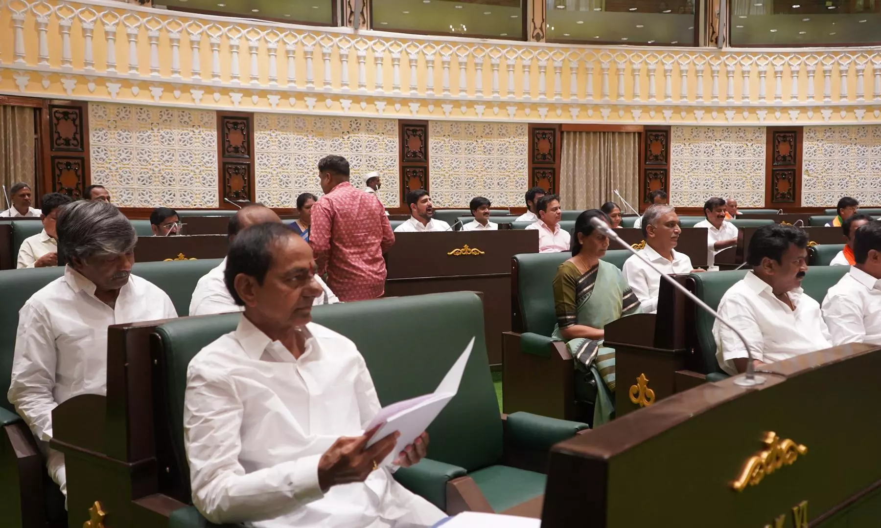 Former CM KCR Sits in Oppn Benches of Assembly After 20 Years Former CM KCR Sits in Oppn Benches of Assembly After 20 Years