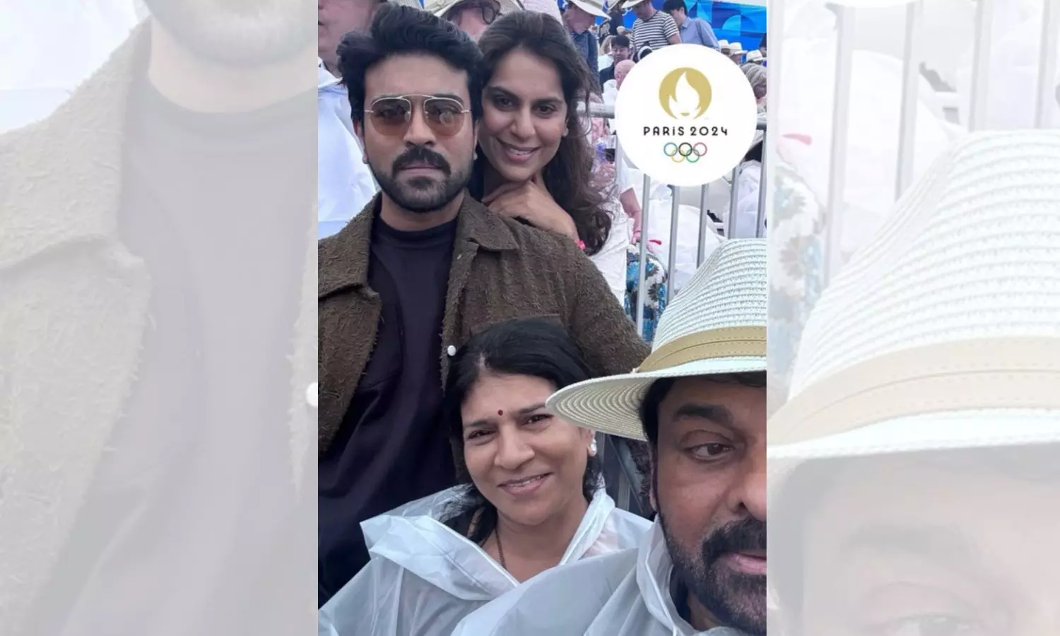 Chiranjeevi and Family Attends 2024 Paris Olympics Opening Ceremony Chiranjeevi and Family Attends 2024 Paris Olympics Opening Ceremony