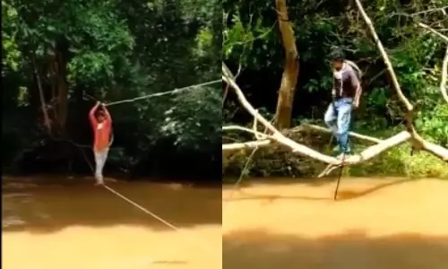 ASR District: Two Linemen Cross Swollen Stream to Restore Power in Villages