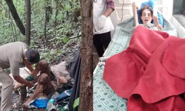 50-year-old woman found tied to a tree in Jungle, Police recover her US Passport, Aadhaar