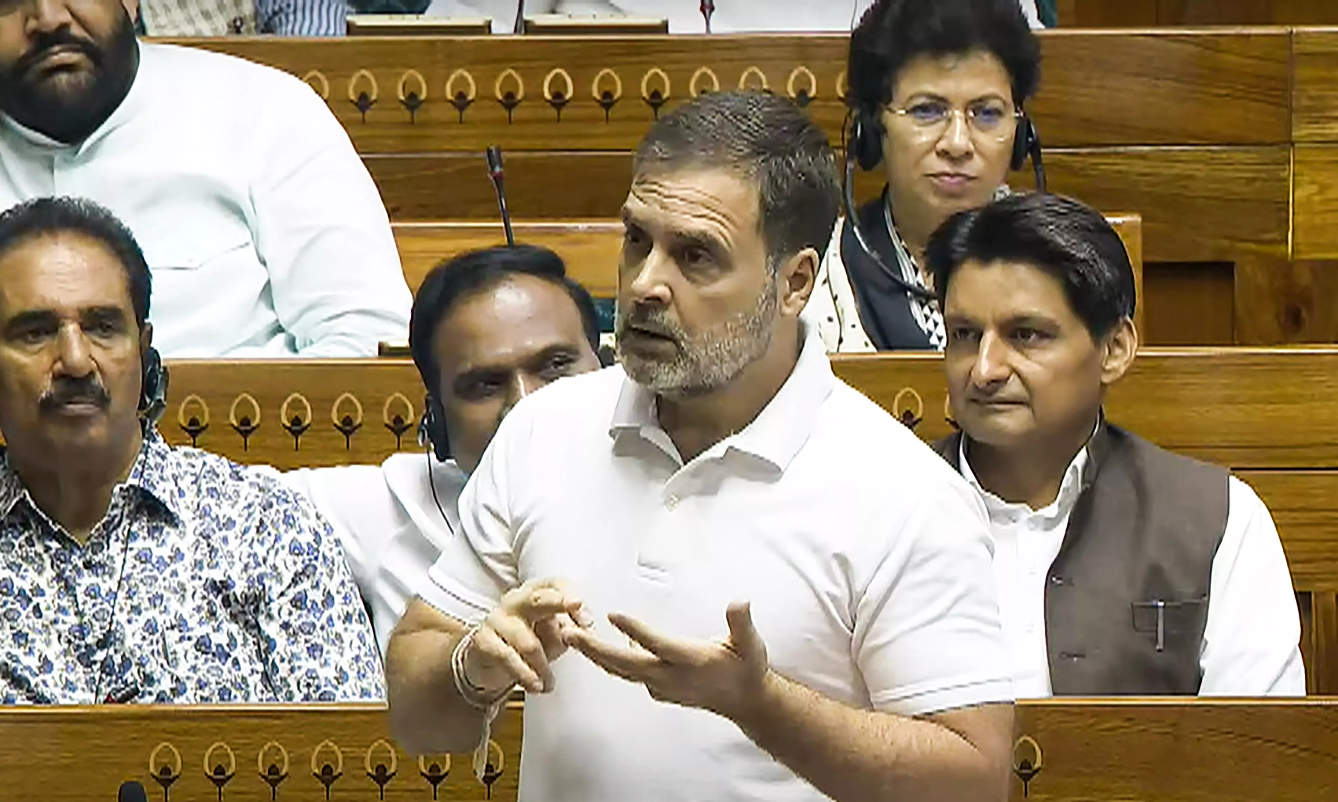 Rahul Gandhi Accuses Modi Govt of Creating Chakravyuh of Fear and Monopoly Rahul Gandhi Accuses Modi Govt of Creating Chakravyuh of Fear and Monopoly