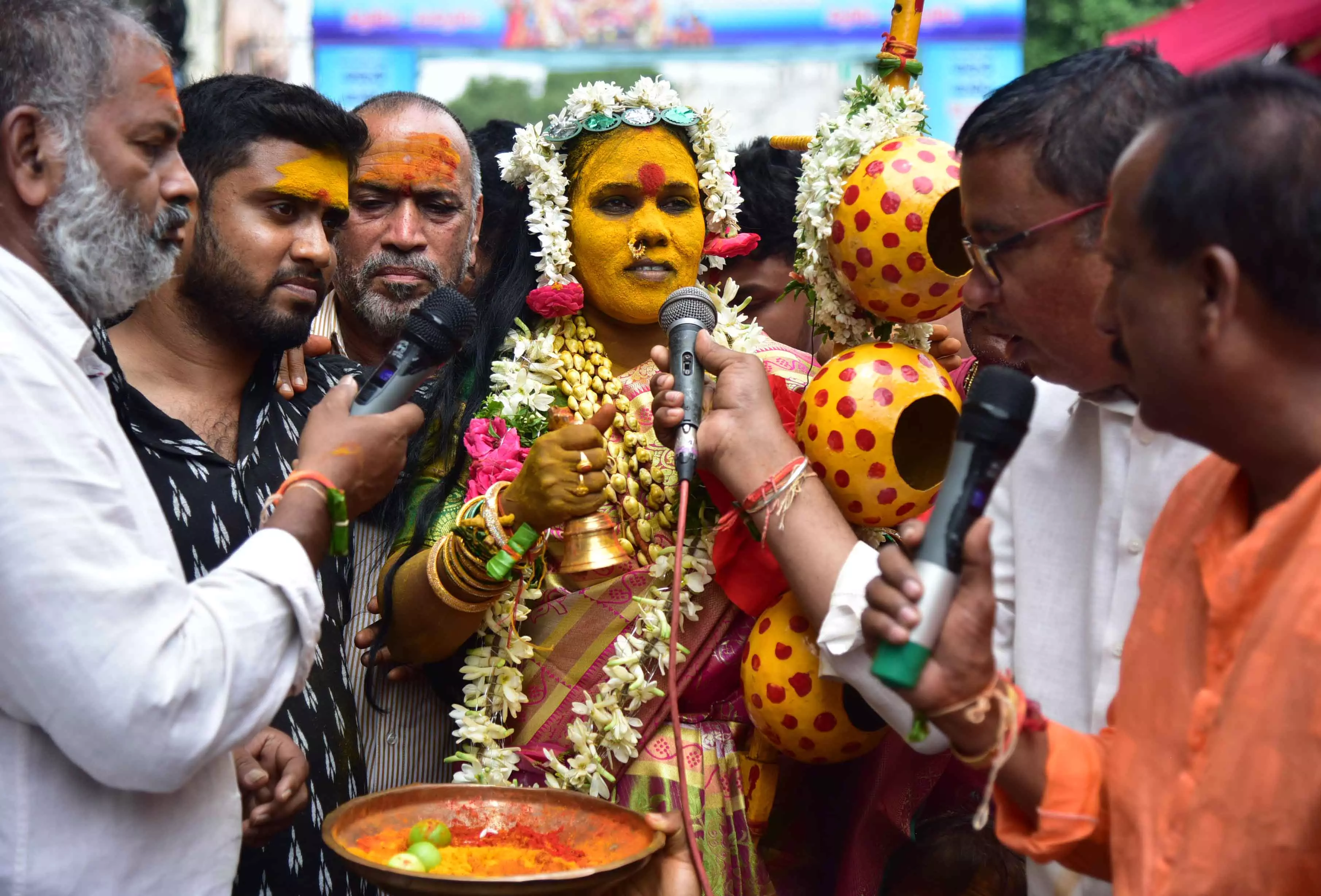 Second day of Hyderabad Bonalu draws heavy rush of devotees