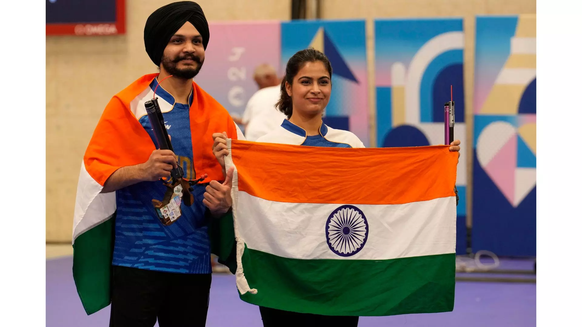 Andhra Governor Congratulates Manu Bhaker and Sarabjit Singh for Olympic Bronze Andhra Governor Congratulates Manu Bhaker and Sarabjit Singh for Olympic Bronze