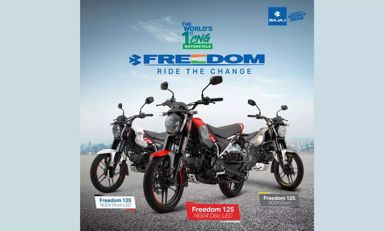 Bajaj’s Freedom 125 CNG bike to be sold in 77 towns by 77th Independence Day Bajaj’s Freedom 125 CNG bike to be sold in 77 towns by 77th Independence Day