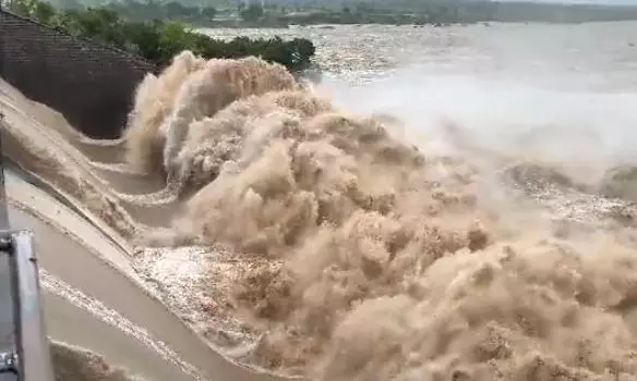 Telangana: Water Released from Kadam Project Telangana: Water Released from Kadam Project
