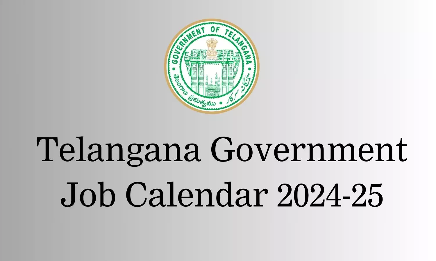 Telangana State Job Calendar 202425 Released Job Calendar 2025 Telangana Pdf
