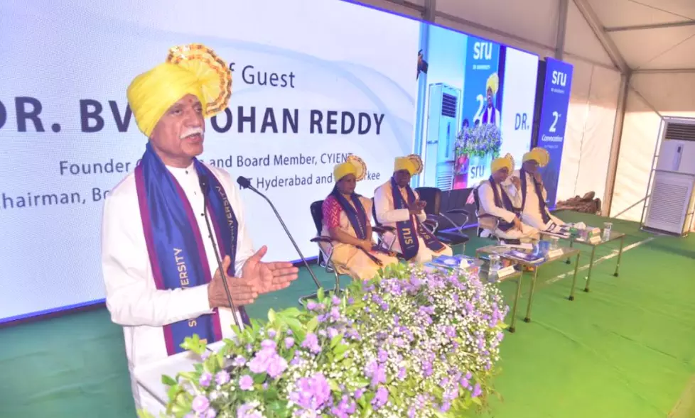 Telangana: CYIENT Founder Shares Success Mantras at SR University Convocation Telangana: CYIENT Founder Shares Success Mantras at SR University Convocation
