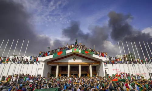 Students Take Over Security Duties Amid Bangladesh Unrest