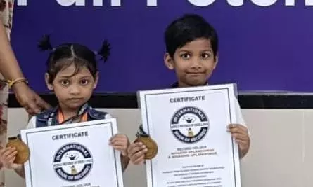 Hyderabad twins set world record in Sanskrit sloka chanting