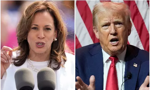 Trump offers three September debates against surging Harris
