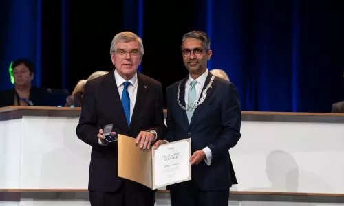 Abhinav Bindra Honoured with Olympic Order in Paris