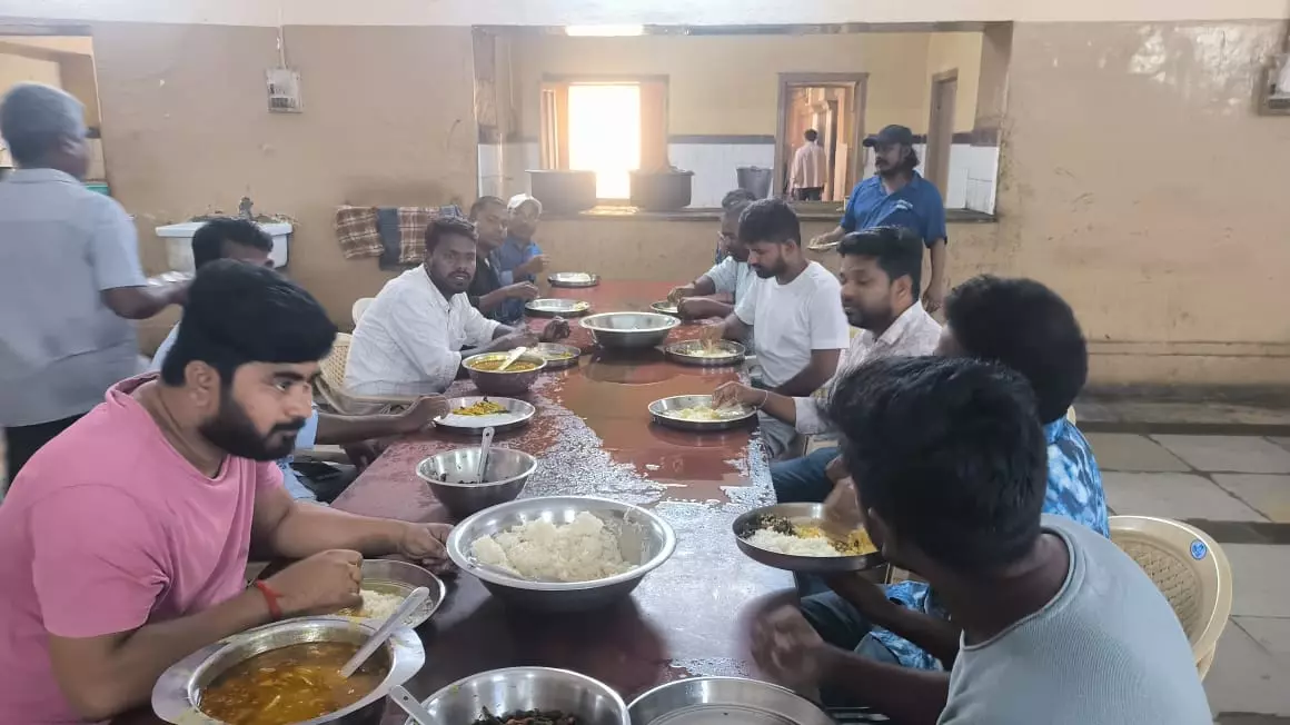 Osmania University Scholars Protest Leaky Mess Roof, Demand Repairs Osmania University Scholars Protest Leaky Mess Roof, Demand Repairs