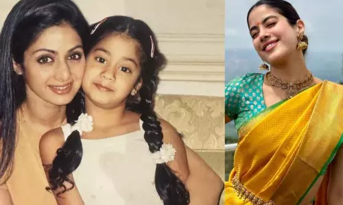 Janhvi Kapoor pays tribute to Sridevi with special visit to Tirupati Temple Janhvi Kapoor pays tribute to Sridevi with special visit to Tirupati Temple