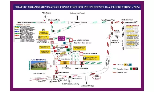 Hyderabad: Traffic restrictions for Independence Day celebrations