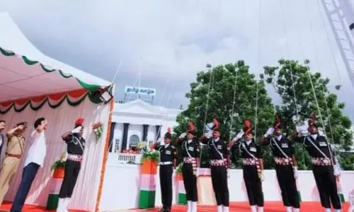 It’s Golden Jubilee of CMs Hoisting National Flag