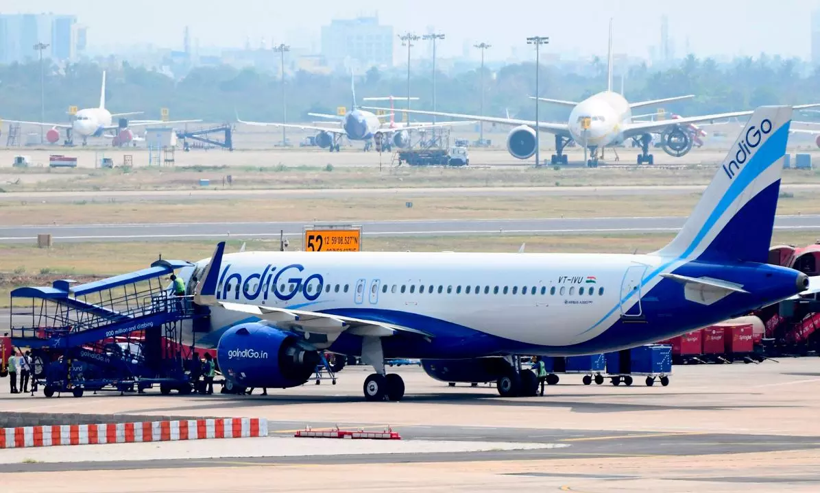Indigo Flights Delayed at Vijayawada Airport Due to System Outage Indigo Flights Delayed at Vijayawada Airport Due to System Outage