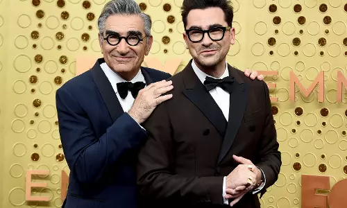 Eugene Levy and Dan Levy will make history as the first father-and-son co-hosts of the Emmys