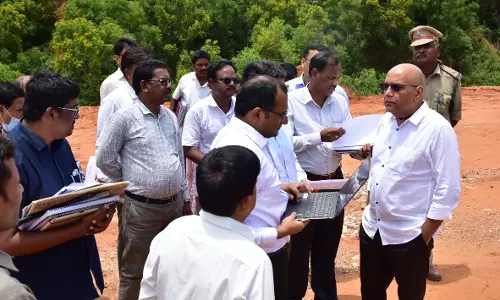 Revenue special principal secretary R.P. Sisodia Tours Vizag
