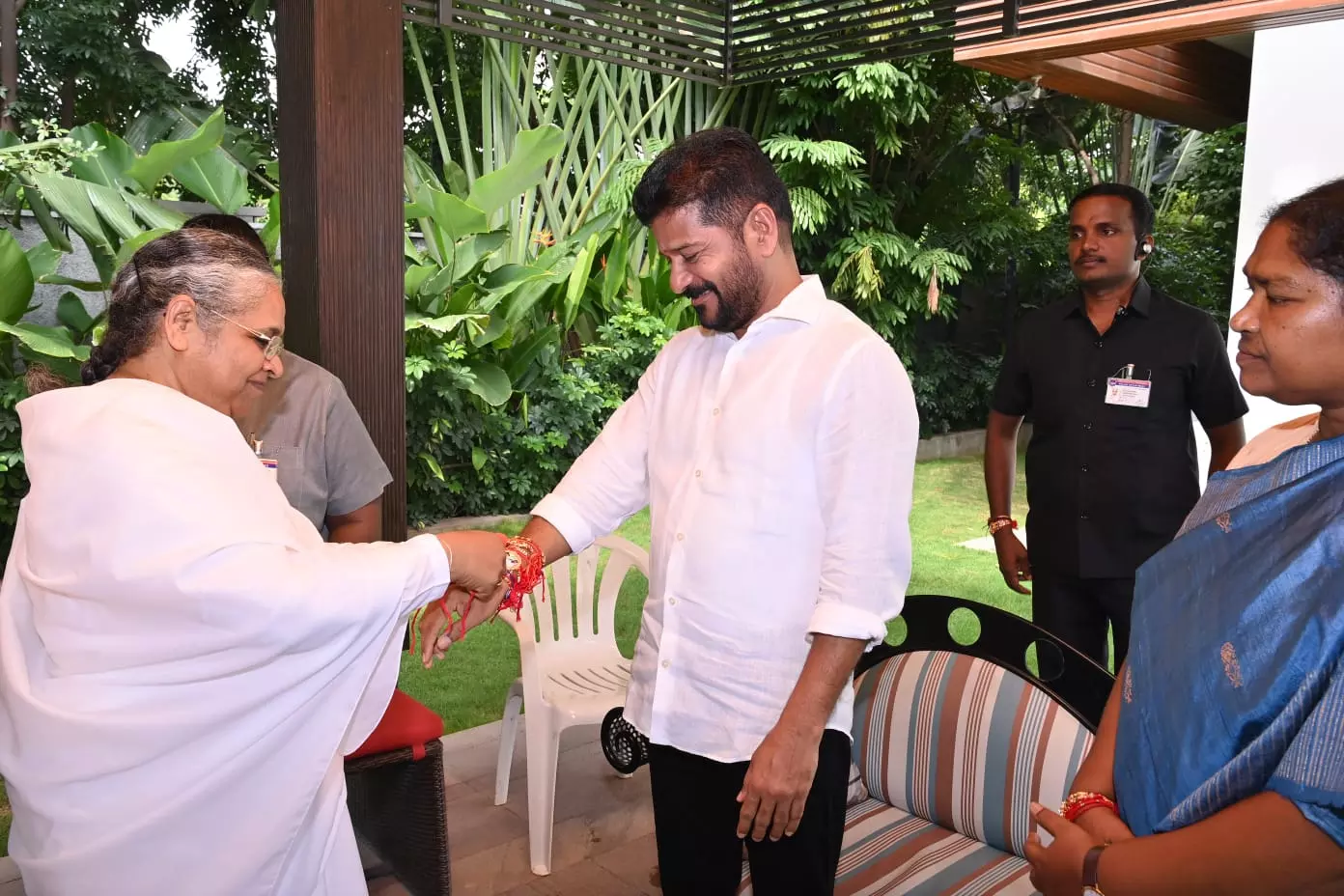 Women Leaders Tie Rakhee To Chief Minister Revanth Reddy