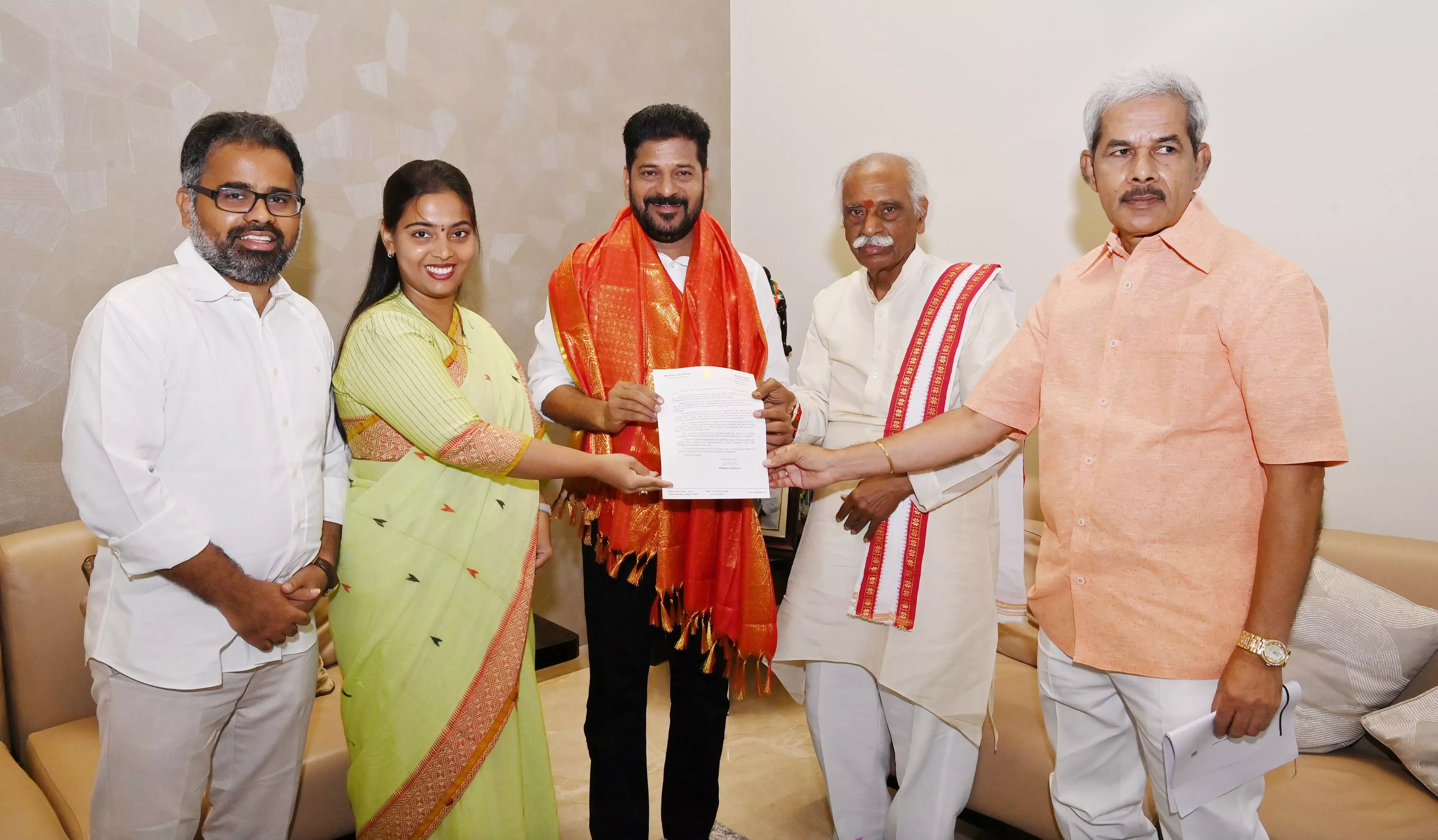 Dattatreya Invites CM Revanth for Alai Balai Dattatreya Invites CM Revanth for Alai Balai