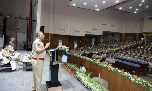 DGP Jitender Visits Telangana Police Academy DGP Jitender Visits Telangana Police Academy