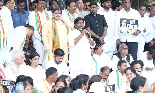 Telangana: Bhatti, ministers vow to continue protests on Adani issue