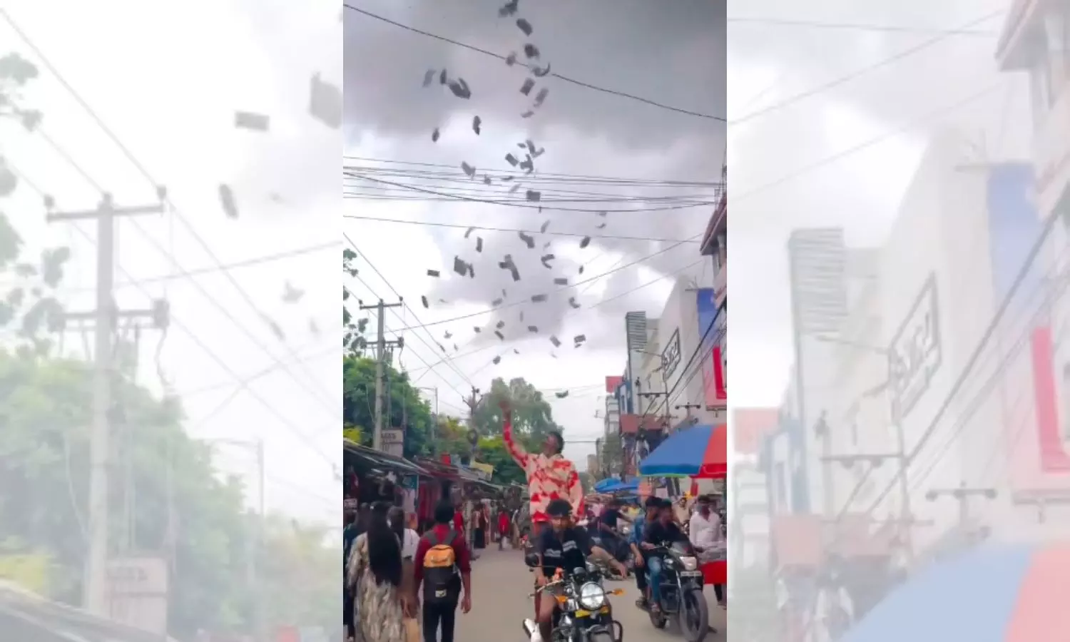 Tossing money video: Hyderabad YouTuber booked Tossing money video: Hyderabad YouTuber booked