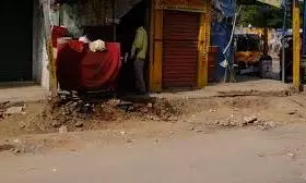 Footpath Loses Its Purpose in Hyderabad Footpath Loses Its Purpose in Hyderabad