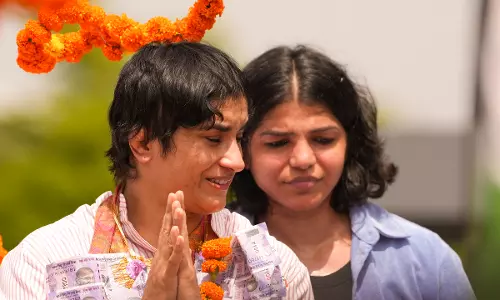 Vinesh Phogat vows to continue fight after Haryana Khap honors her with gold